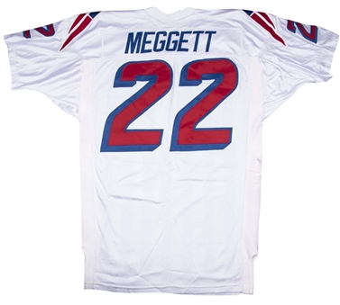 1997 Dave Meggett Game Used New England Patriots Road Jersey